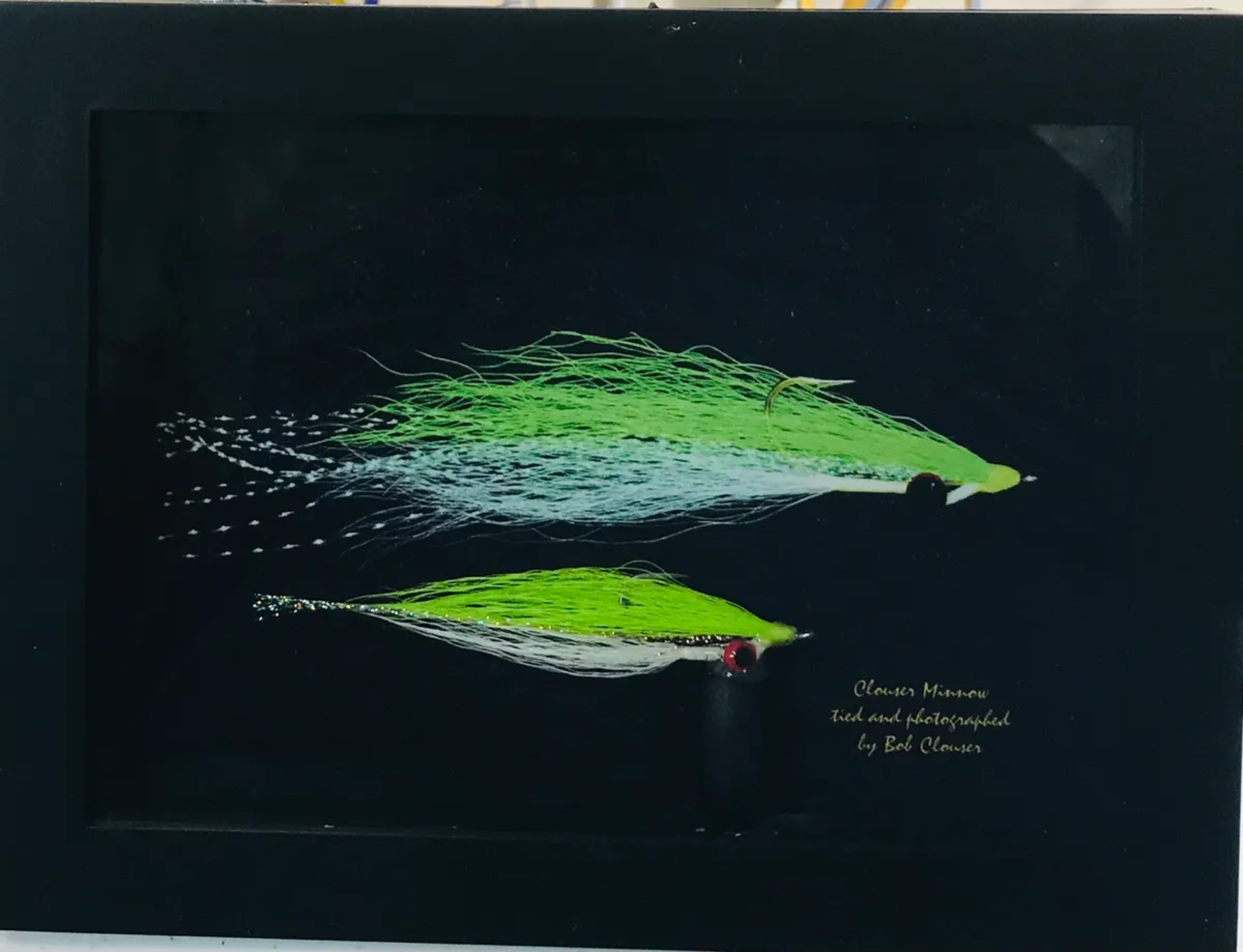 Flies Hand Tied by Bob Clouser with Autographed Card (Certificate of Authenticity)