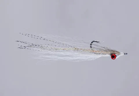 Clouser Deep Minnow (tamaño grande) con ojos rojos y pupila negra