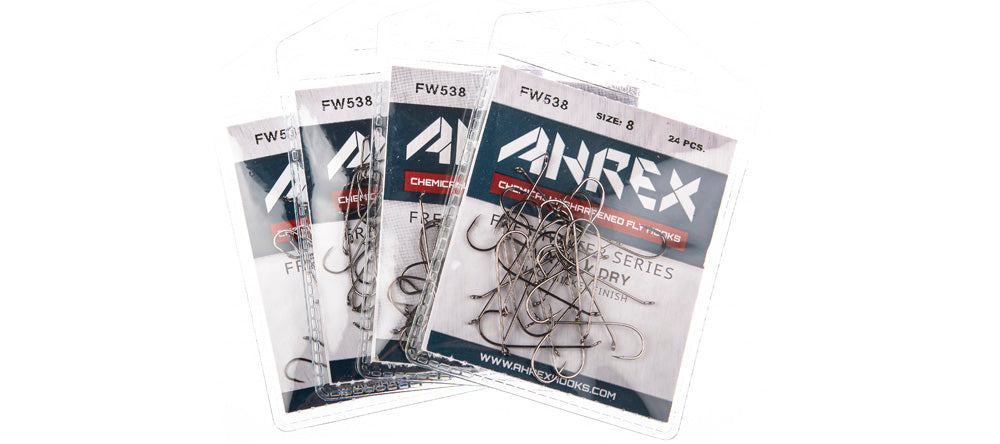 Ahrex AFW538 Long Shank Mayfly Dry Fly Hooks