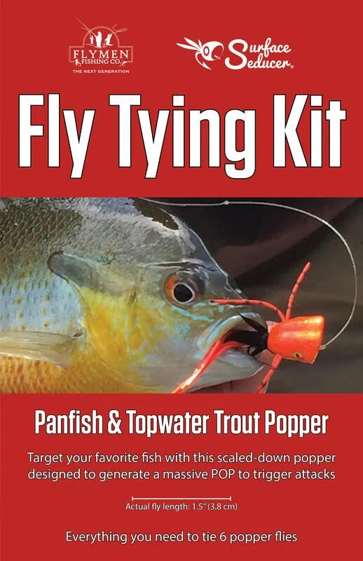 Panfish & Topwater Trout Popper Fly Tying Kit